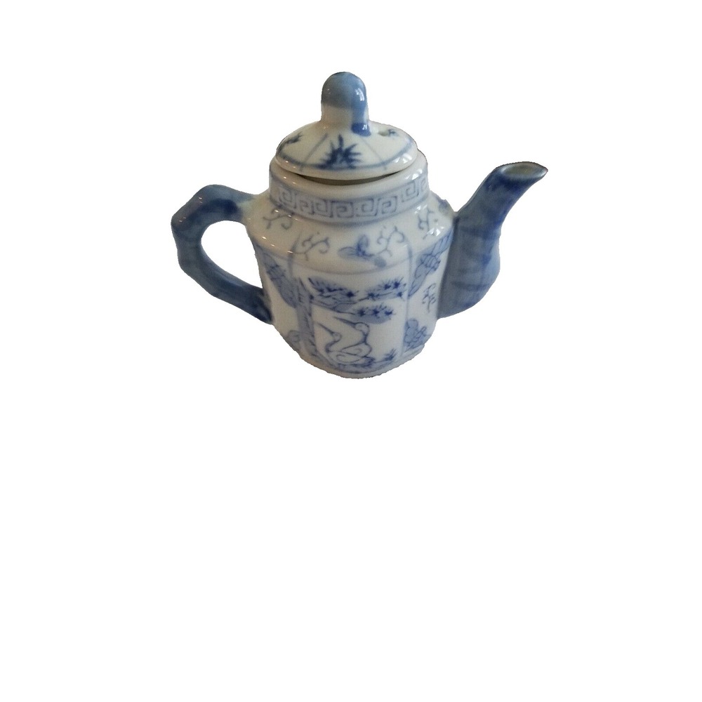 Miniature‎  Blue and White Porcelain Teapot